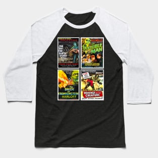 Vintage Horror Movies Collection #2 Baseball T-Shirt